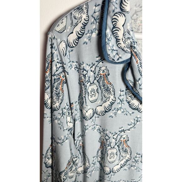 Spartina 449 Womens Large Modal Stretch Staffordshire Dogs Pajama Top - Picture 6 of 9